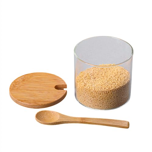 調味料入れ 調味料ポット 調味料ストッカー 今めかしい スパイス瓶 精製糖 塩入れ 塩加減入れもの 調味料瓶 御厨子所密封缶澄み切ったガラス瓶味付け缶仕掛ける調味料缶3点仕掛ける禾穀類茶葉蜂みつ取っておく貯蔵タンク 調味料瓶 身寄り/飲食店/御役目用(A) [並行輸入品]