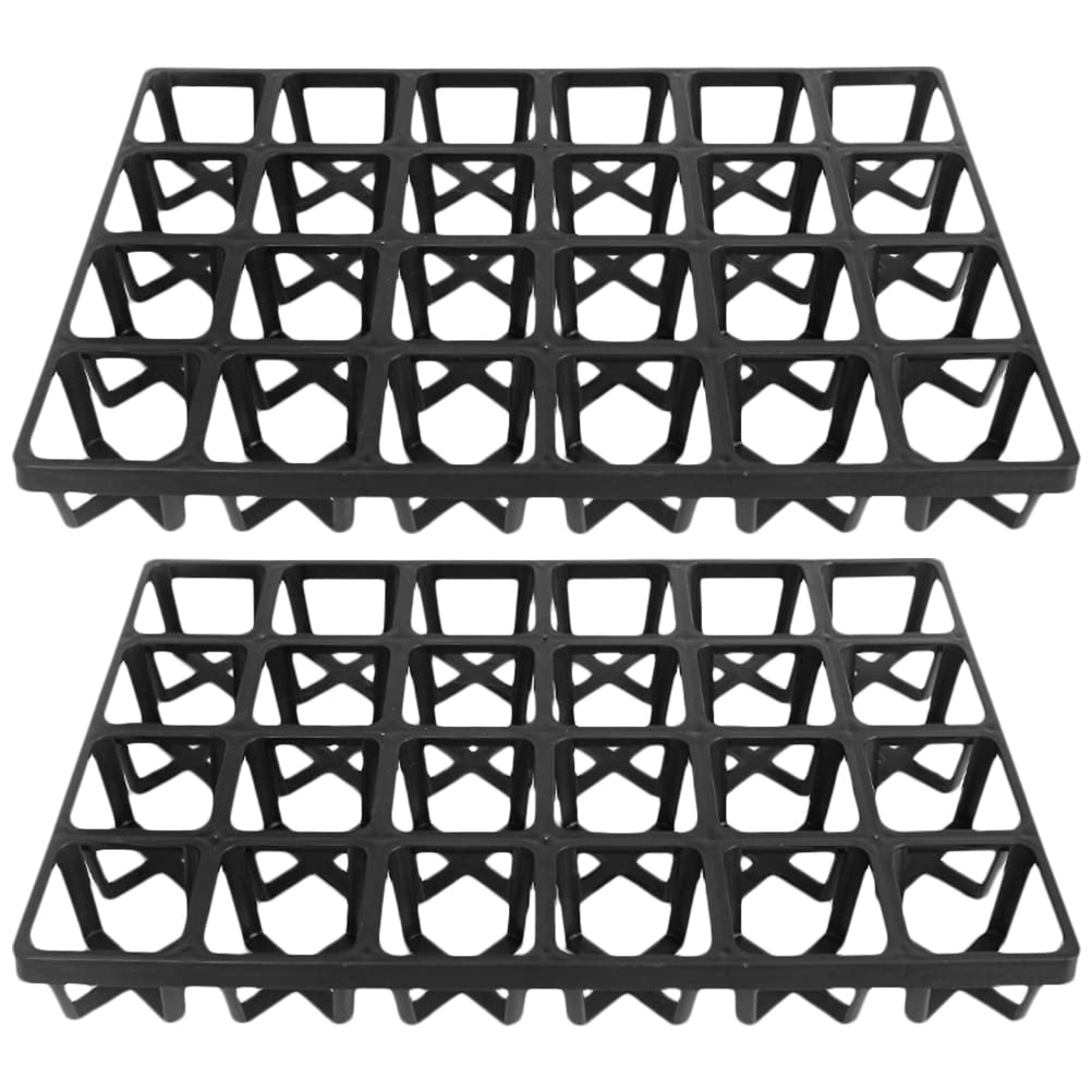 STOBOK 黒いことプラ製の 耐摩耗性省間隔文字心積もり身寄りの蒔きつけるやり方に至適な作りだすお盆仕合わせ 2個セットガーデンプランターポットラック納める作りだす能率化し