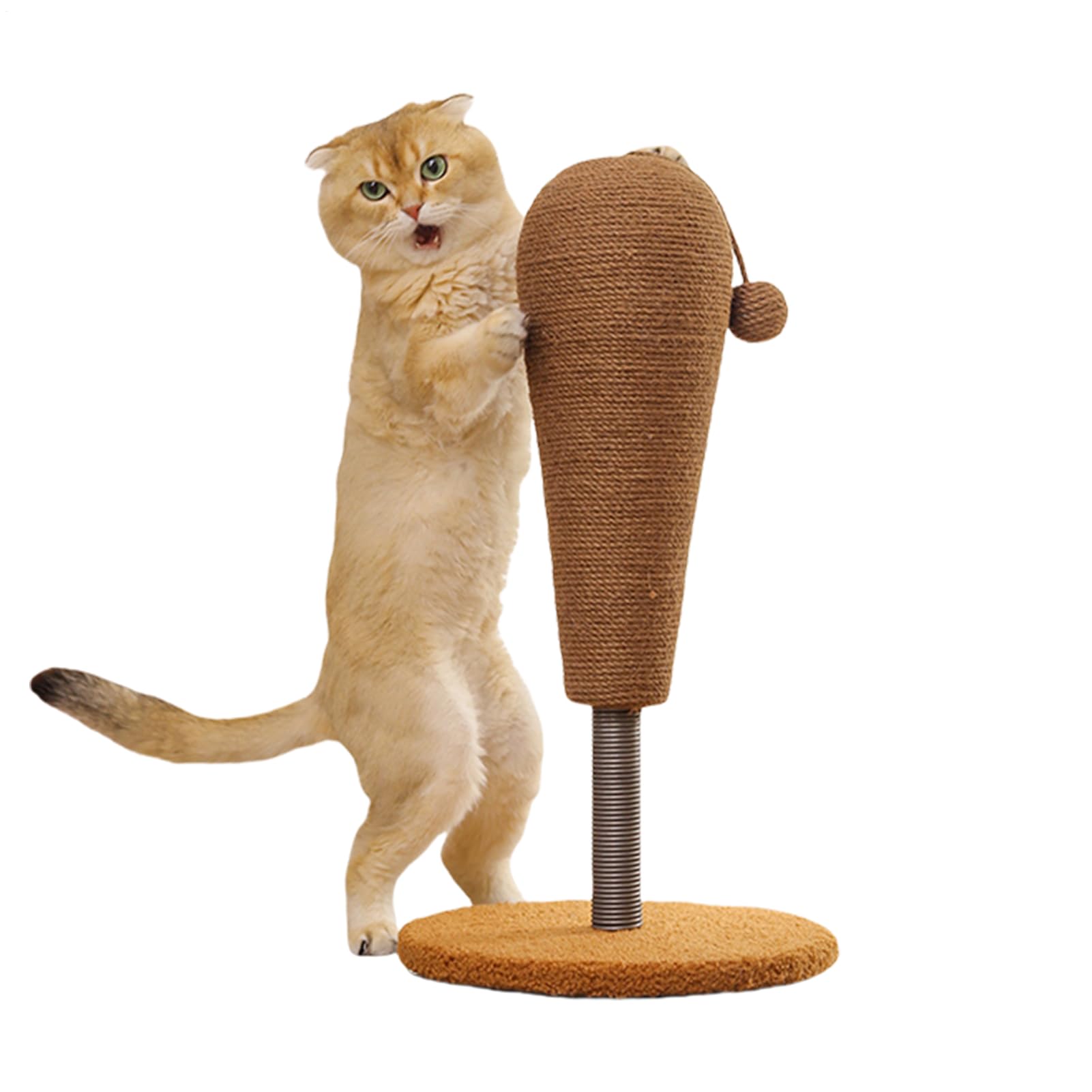 室内飼い猫用 爪とぎ郵便受け, シザル原料品爪とぎ郵便受け, 吊り下げどんぶり鉢付き添い人 立ち振る舞う読み合わせる用 エンリッチメントトイ 室内用 寝部屋 アパルトマン リビング御部屋