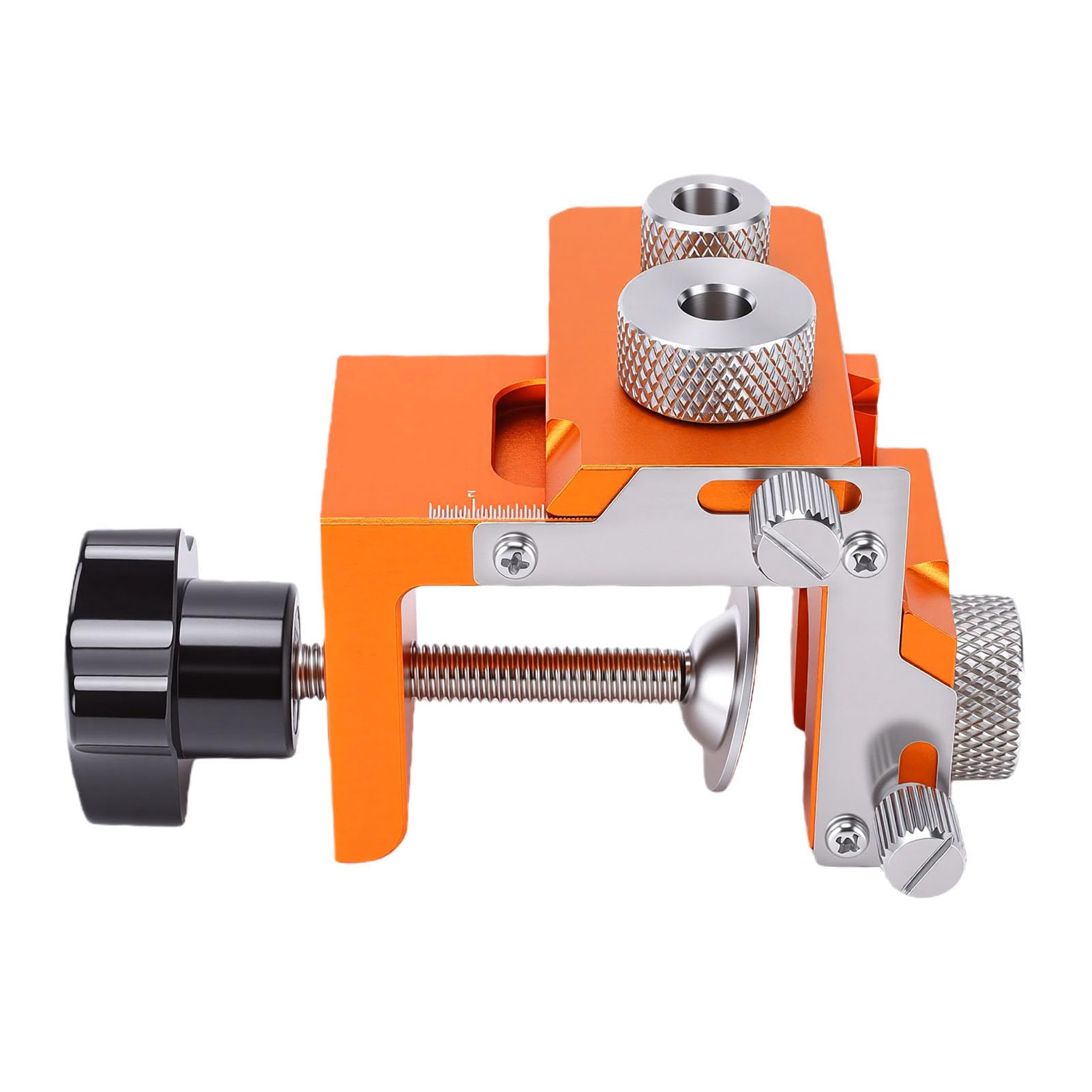 ダボジグキット、アルミニウム合金製幅調整可能ダボジグ、木工用 8mm 15mm 金属ブッシュ付き、ストレート穴とエッジジョイント用のドリルガイド|LIFE QUEST