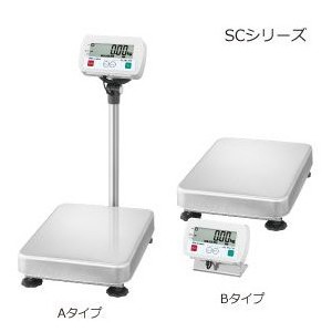A D 防塵 防水デジタル台はかり 秤量 セパレート型 SC-60KBL