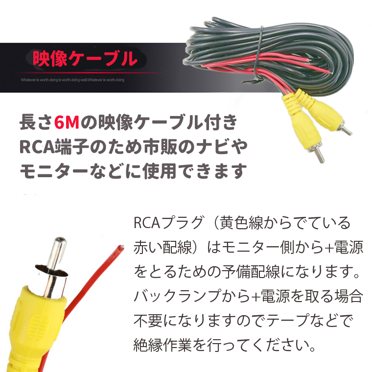 市場 小型リアカメラ 暗視対応 DC12〜36V汎用 広角160度 フロントカメラ