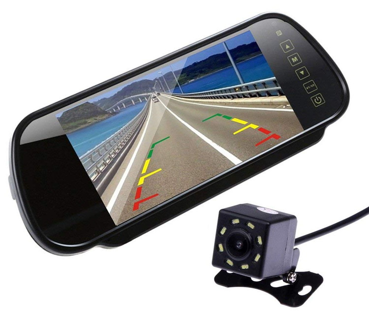 楽天市場】バックカメラ モニター セット ルームミラーモニター