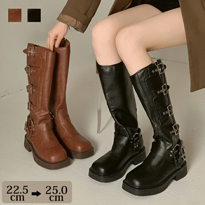 楽天市場】ショートブーツ ロングブーツ スクエアトゥ