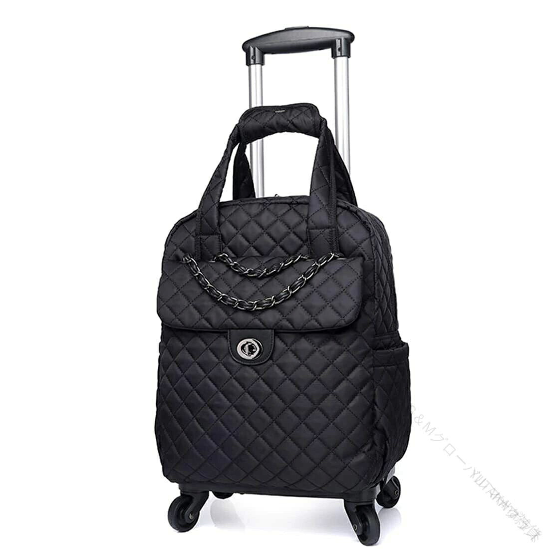 XLXL トロリーバッグ ショッピングカート 旅行用カート キャスター付き 軽量設計 防水仕様 機内持ち込み対応 買い物便利 アウトドア活用 コンパクト収納 静音タイヤ 多機能バッグ スーパーマーケット ピクニック キャンプ用品 ブラック 18インチ
