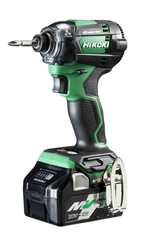 HiKOKI(ハイコーキ) 18V 申し受ける式 差しひびき１番ウッド 最大限度締付トルク180N・m アグレッシブグリーン マルチ雄螺子畜電池×2個、申し受ける器、容れもの付 ビット別売り WH18DC (2XP) 日用品雑貨・文房具・手芸-その他