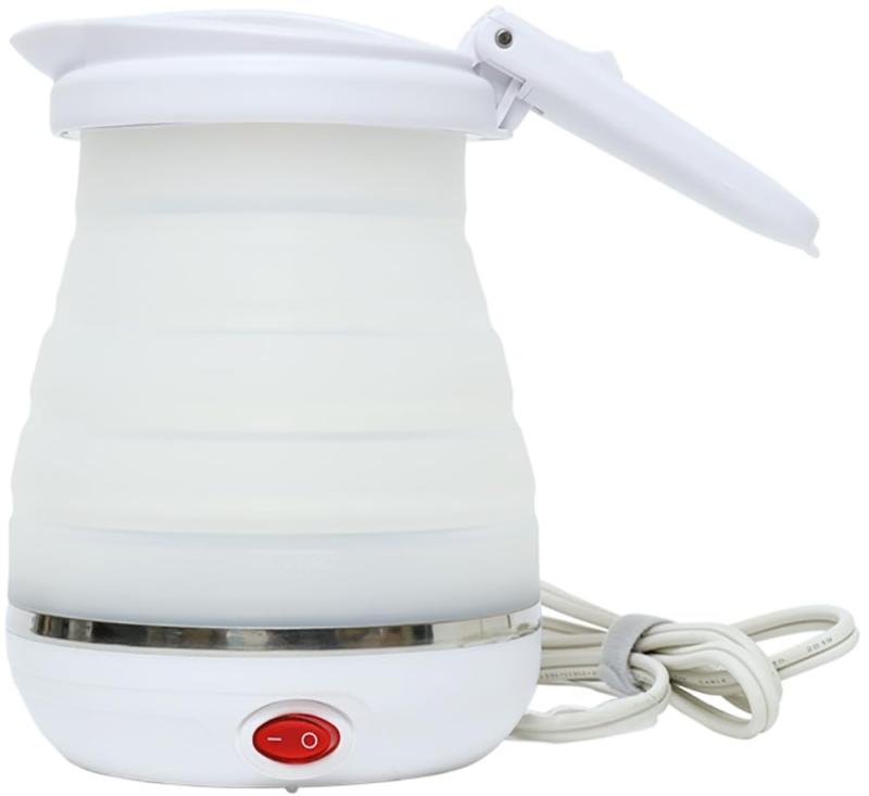 MCO 折りたたみケトル トラベルケトル 電気ケトル 800ml 海外対応 旅行 ホワイト Z4236