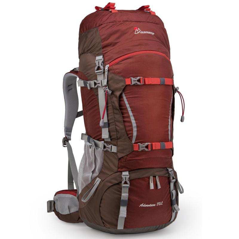 [MOUNTAINTOP] [マウンテントップ] 70L 登山リュック 大容量 キャンプ YKKジッパー使用 バックパック 防水 リュックサック アウトドア 防災ザック 軽量 レインカバー付き 旅行用
