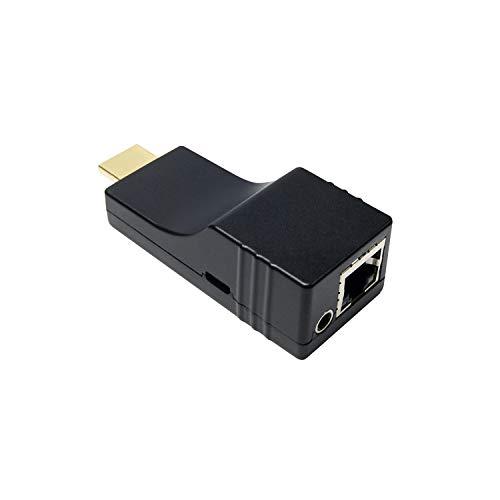 DDMALL hdmiエクステンダー over ip 150Mまで取りひろげる CAT5E/CAT6 ローカルエリアネットワーク有線テレビが已むを得ずワット数 1080p USB給電 1対1相応う 1対多 HDMI取りひろげる器 IP網状組織相応う HDMI送受信機 TX+RX (変速機機+傍受機)