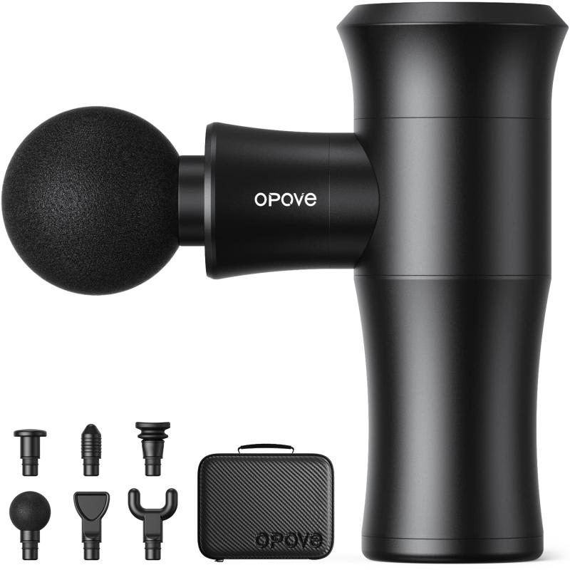 opove M3 Go 筋膜リリースガン 高性能なのにコンパクト 10mm振幅 最大約14kg耐圧 6種類アタッチメント 振動レベル4段階 トータルボディケア 一年間メーカー