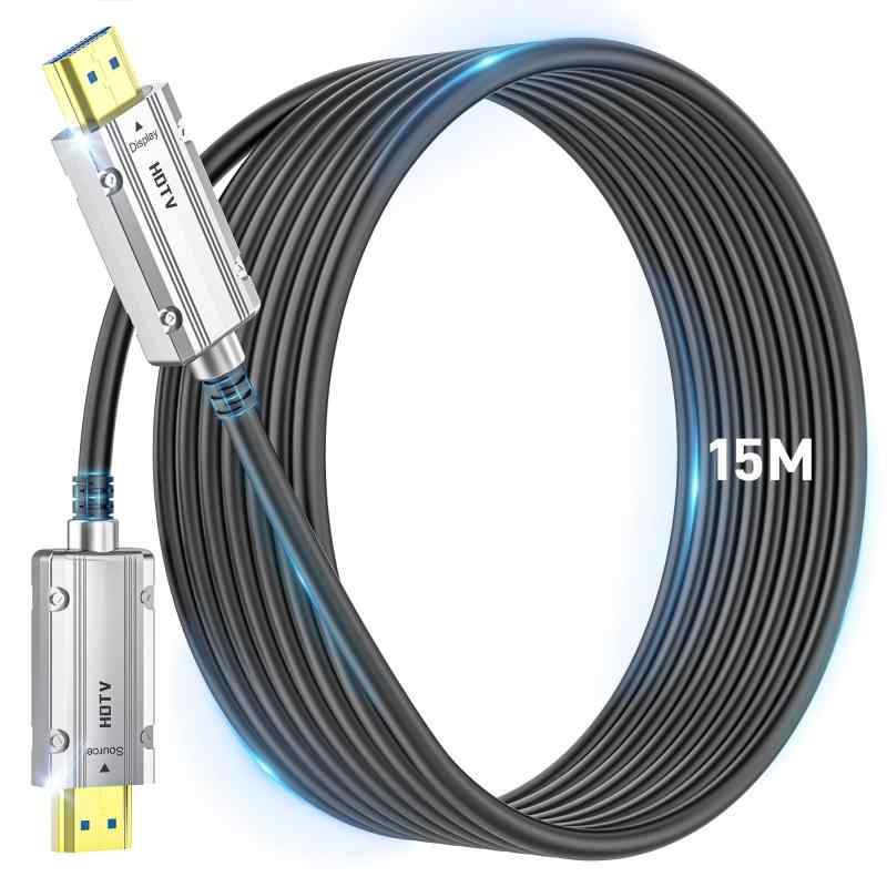 真8K グラスファイバー HDMI 2.1有線テレビ 1M HDMI 有線テレビ 48Gbps 超弾丸道路伝わらす 交通信号無損失物 長距離架線 8K@60サイクル/4K@120サイクル 7680*4320の粗末さ取り替えっこ性 48Gbps 8K@60サイクル 4K@120サイクル 超弾丸道路伝わらす