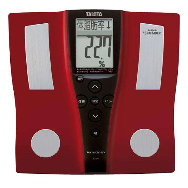 タニタ 体組成計 BC-210-RD(レッド) 乗るピタ機能で簡単測定｜ライフスマイルアップ　店