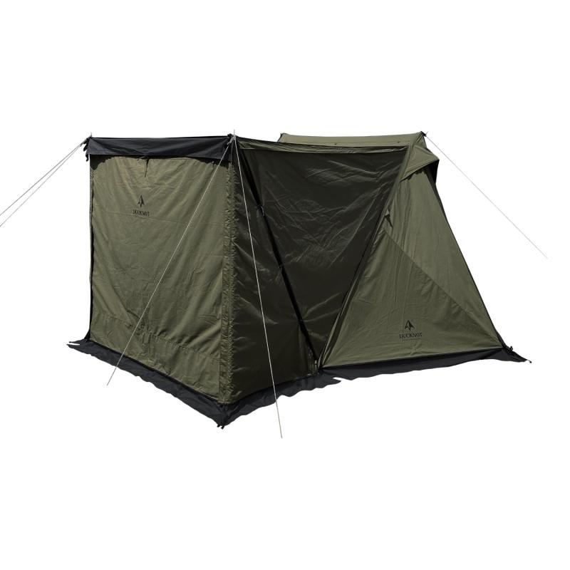 DUCKNOT ハンティングヘキサ T/C SW SOLO テント 1~2人用 ソロ 前幕付き 前室あり 天井開閉 キャンプ TC ポリコットン|ライフスマイルアップ 店