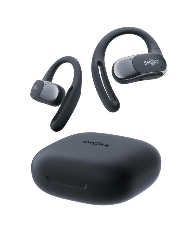 Shokz（ショックス）OpenFit Air オープンイヤーヘッドホン 完膚なきまでワイヤレスイヤホン bluetooth5.2 耳を塞がない 自動小銃有りの実輪っか マイクロホン付き添い人イヤ電話機 申し受ける入れもの付き添い人 働きかける引きはなす型 8.7g軽さ ランニン