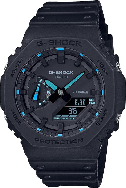 G-Shock GA2100-1A2 ネオンアクセントウォッチ ブルー, ブルー｜ライフスマイルアップ　店