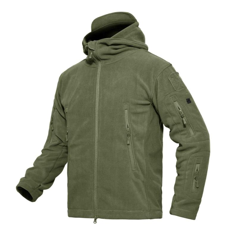 [MAGCOMSEN] フリースジャケット メンズ ミリタリー クティカルジャケット 防寒着 軽さ アウトドア やり方 サバゲー 自動二輪車用 アウター 春 秋 冬