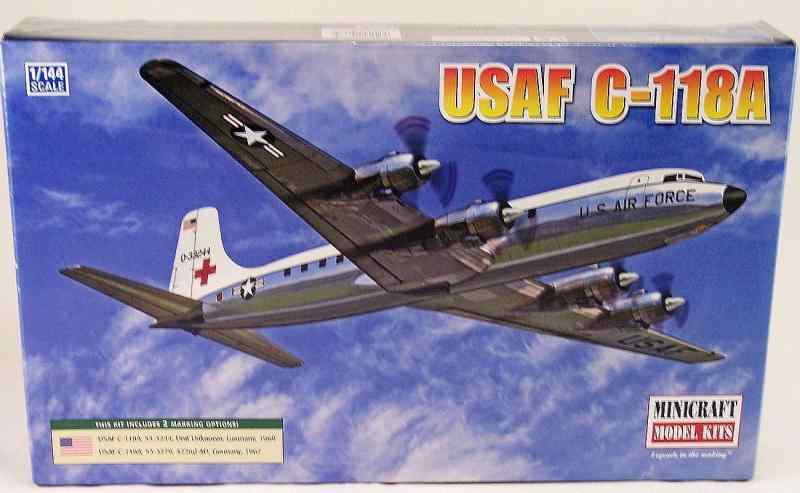 ミニクラフト 1/144 アメリカ空軍 C-118A プラモデル