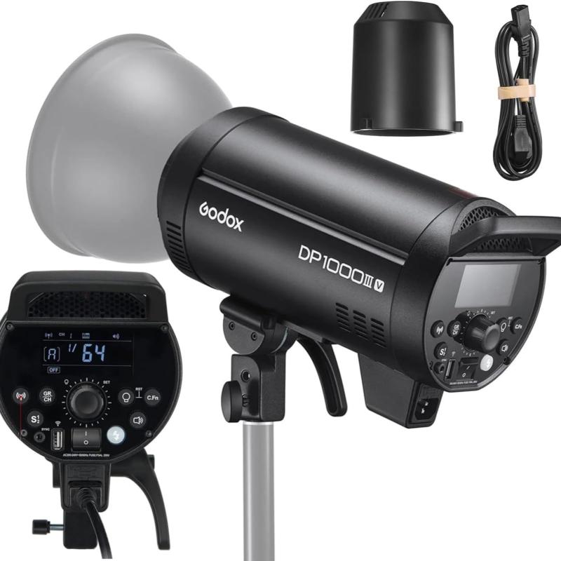 Godox DP1000III-V 閃光電球 閃光電球 1000Ws GN140 0.1-1 秒の再利用第四次元 1/2000-1/800 秒の閃光電球守りつづける第四次元 ボーエンズ マウント 活動写真閃光電球 御芽出度 すがた絵 流行り物 触れ散らかす 活動写真