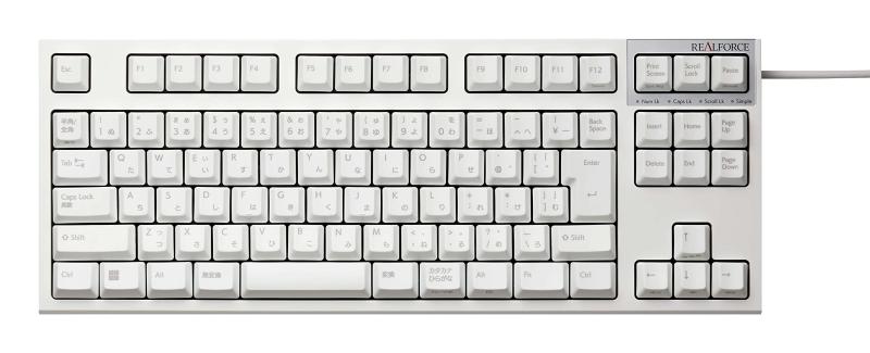 REALFORCE リアルフォース 東プレ R3S キーボード 有線 USB フルサイズ 静電容量無接点方式 Windows レーザー印刷 かなあり 日本語配列 R3S3,4