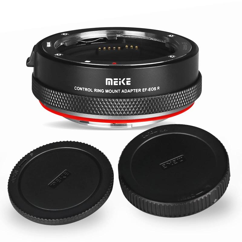 Meike MK-EFTR-B Canon EF/EF-SレンズからRFマウントカメラへのオートフォーカスレンズアダプター コントロールリング付き Canon EF/EF-SレンズからCanon EOS R RP R5 R6 R7 R10 C70用