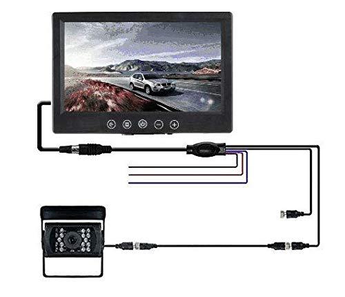 9インチモニター+ バックカメラ 12V 24V対応 バックカメラセット+一体型20Mケーブル トラック、バス、重機等対応 ORG-CMN90PROSET