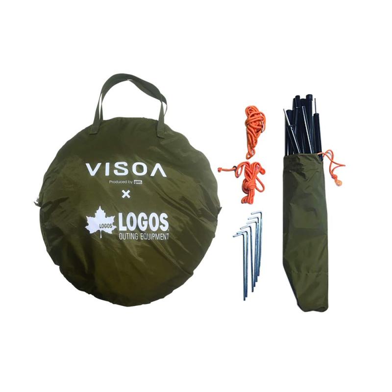 槌屋ヤック(Tsuchiya Yac) 車内備品 VISOA×LOGOS カージョイントタープ 駱駝 130×130×180糎 U-V1