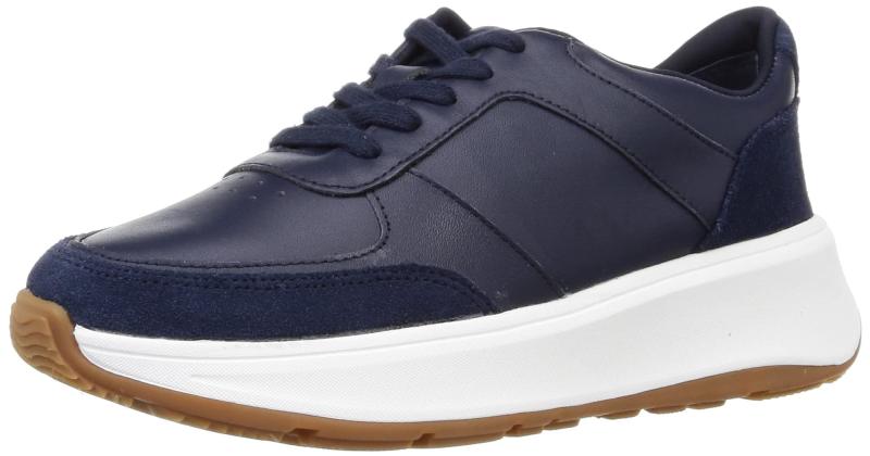 fitflop(相応うフロップ) レディース F-MODE LEATHER SUEDE FLATFORM SNEAKERSオックスフォード