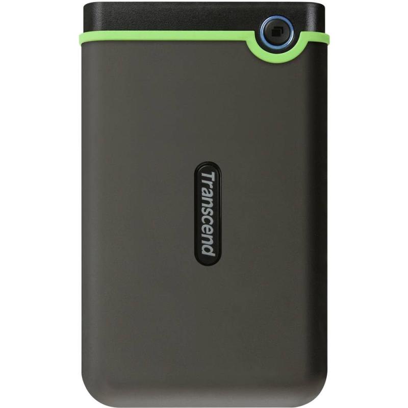 Transcend ポータブルHDD 4TB 耐衝撃 USB3.1 Gen1 アイロングレー 3年 TS4TSJ25M3S