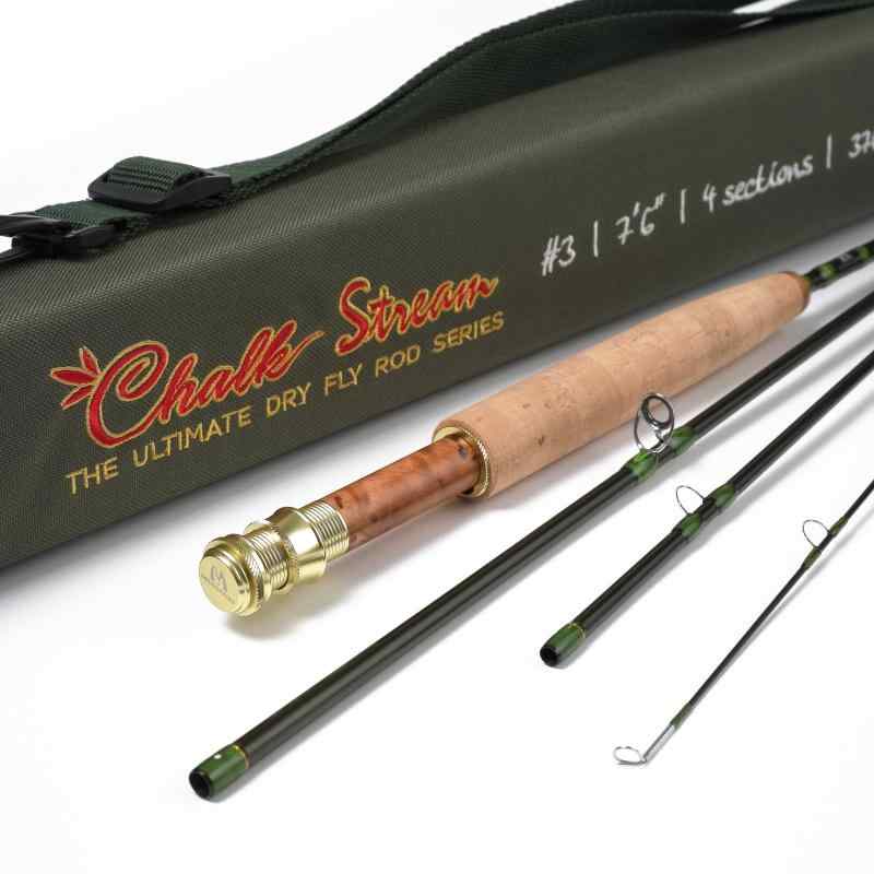 M MAXIMUMCATCH Maxcatch CHALK Stream 渓流用飛球極点 2/3wt 6.5/7.5フィート アルティメット カーボンファイバードライ フライフィッシングロッド