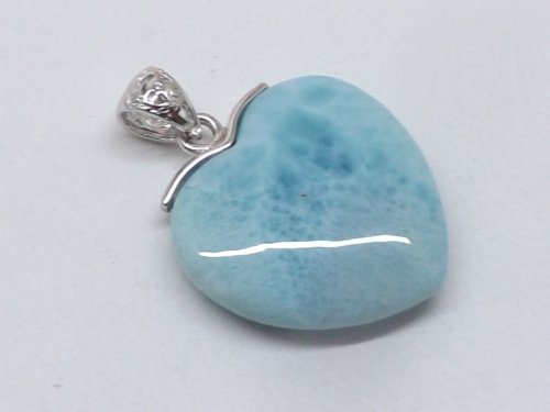 楽天市場】ゲリラセール！！ラリマー ハート ペンダントトップ 1個 la