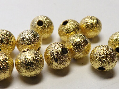 sugar round bead parts gold 6mm pack of 20 pg-0062-6mm