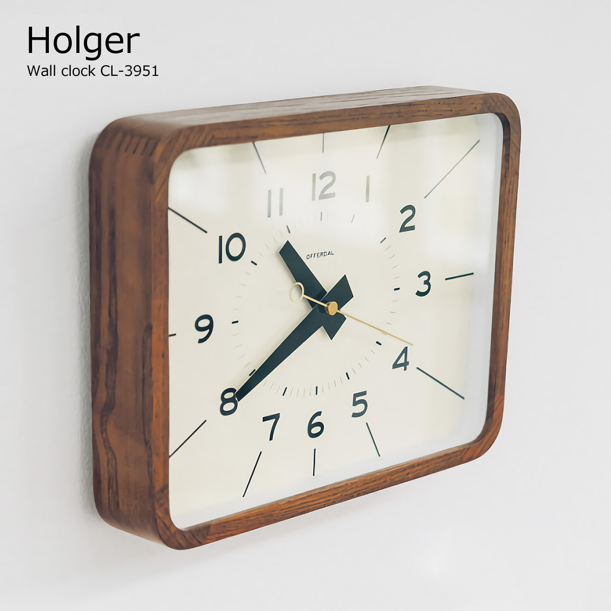 楽天市場 壁掛け時計 おしゃれ 時計 壁掛け 北欧 掛け時計 Holger ホルガー Cl 3951 ミッドセンチュリー 四角 静音 音がしない 木製 インテリア ウォールクロック デザイナーズ オシャレ 見やすい シンプル Pup01 着後レビューでクーポン あす楽 ライフ