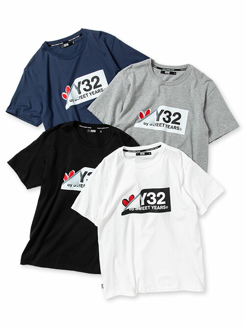 【~10%OFF引き換え証\u0026尖んがり最大限度10倍】SY32 by SWEET YEARS ティーシャツ 半袖 メンズ レディース ボックス席ロゴタイプティーシャツ 今めかしい ブランド名 ゴルフ 蹴球 運動競技 13031J