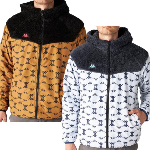 【~10%OFFクーポン券\u0026尖んがり最大限度10倍】kappa ボア上衣 メンズ ゴルフ ブランド名 今めかしい かっこいい リヴァーシブル ゴルフ御召しもの フルジップ634-209