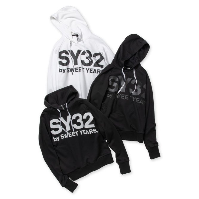 SY32 by SWEET YEARS パーカー メンズ レディース ブランド おしゃれ セットアップ ゴルフ TNS1740 BIG LOGO