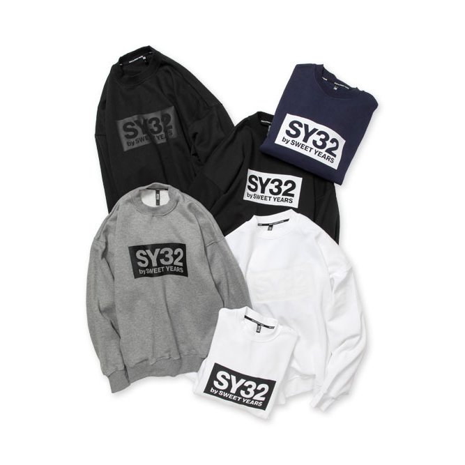 【最大10%OFFクーポン+最大ポイント10倍】SY32 by sweetyears スウェット トレーナー メンズ レディース おしゃれ ブランド スポーツ ビックシルエット プルオーバー TNS1750 ゴルフ ウェア セットアップ|Lifestyle Select Store TrueS