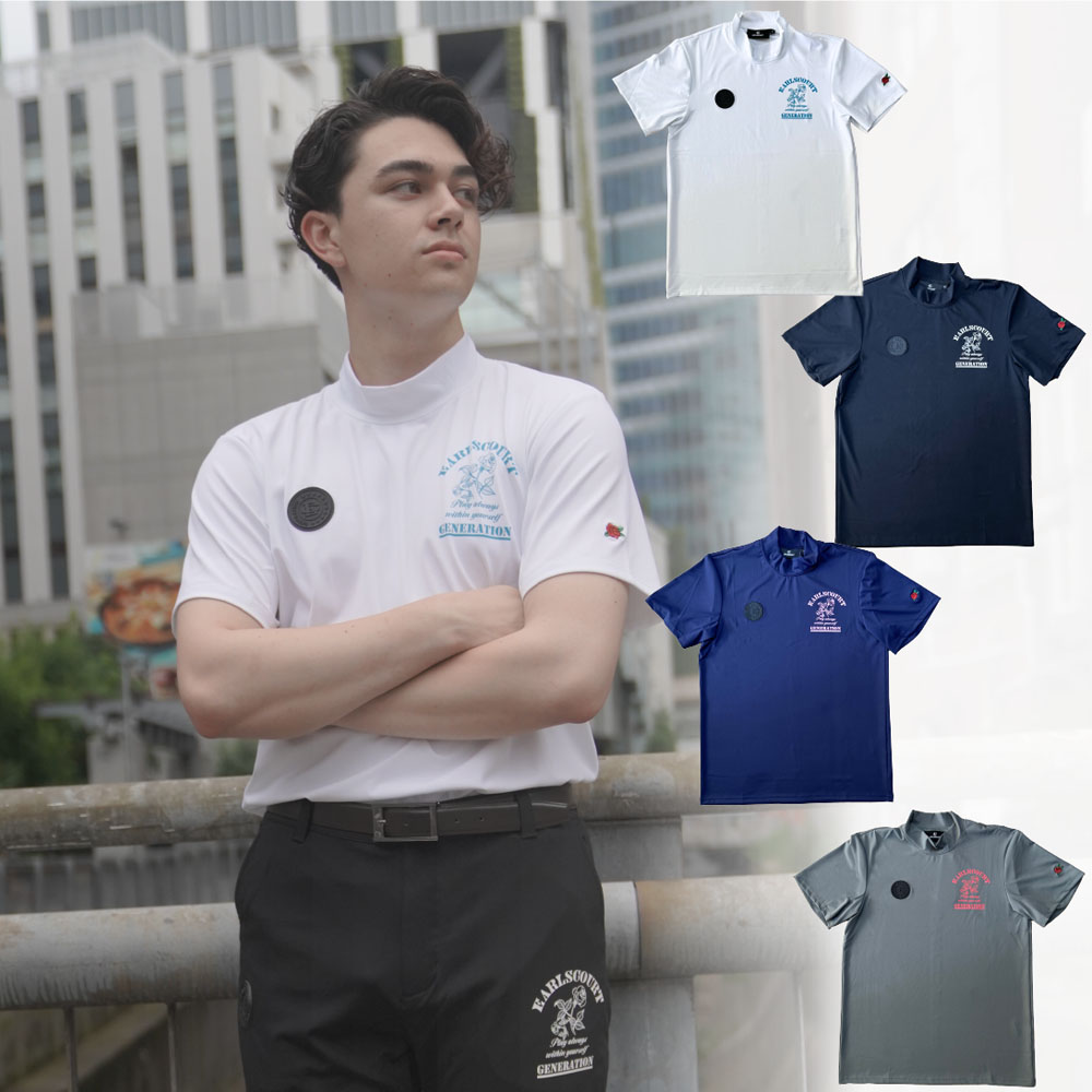 【最大10%OFFクーポン+最大ポイント10倍】EARLSCOURT アールズコート ゴルフウェア ロゴ モックネックトップ simpleROSE メンズ かっこいい EC-G042 お取り寄せ商品|Lifestyle Select Store TrueS