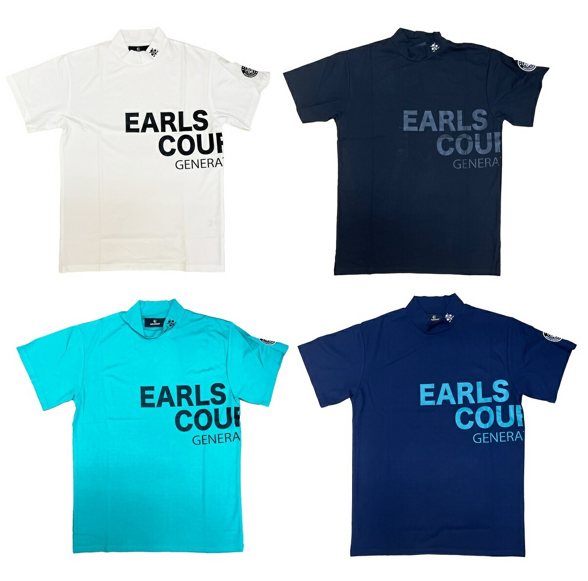 【最大10%OFFクーポン+最大ポイント10倍】EARLSCOURT アールズコート ゴルフウェア モックネックシャツ BIGLOGO 半袖 メンズ かっこいい EC-G029 お取り寄せ商品|Lifestyle Select Store TrueS