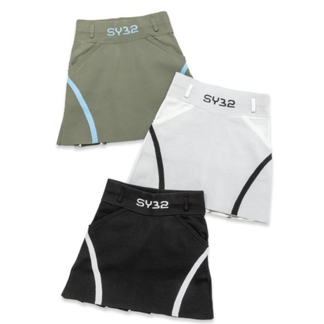 お取り寄せ SY32 by SWEET YEARS スコート 炎節編み物 筋目 レディース ブランド名 今めかしい ゴルフ 運動競技 SYG-24S10W