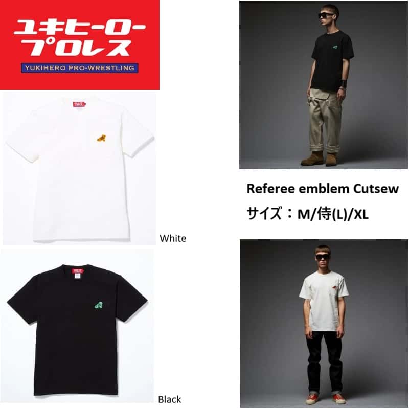 ユキヒーロープロレス YUKIHERO PRO-WRESTLING Tシャツ 半袖 メンズ レディース おしゃれ ブランド かっこいい かわいい デザイナーズ Referee emblem Cutsew【お取り寄せ】｜Lifestyle Select Store TrueS