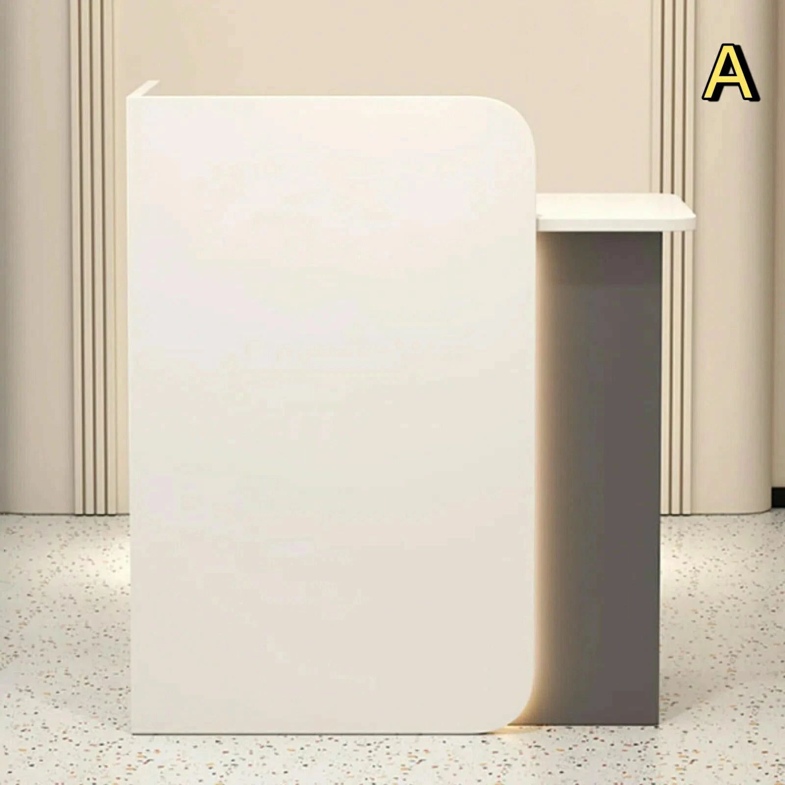金銭登録器カウンタ L字 持てなし赤ちょうちん、カウンタ速見表 木製のレセプシ 受け付け事務机 金銭登録器台 木製のレセプショ受け付けカウンタ 受け付け台