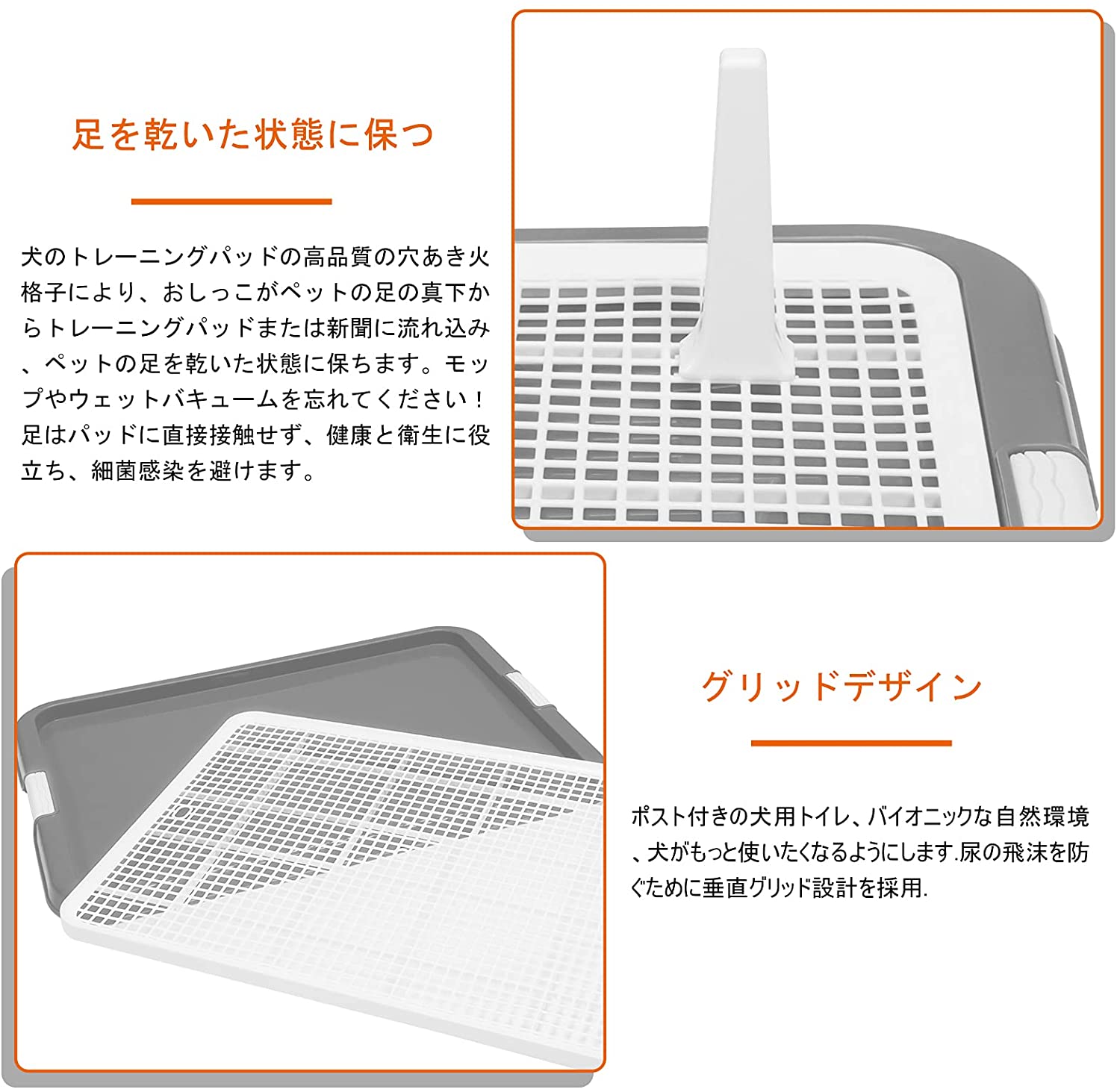 ペット 犬用トイレ大型犬 トイレワイドトレーニングマットフレームと犬用トレイボックス屋内