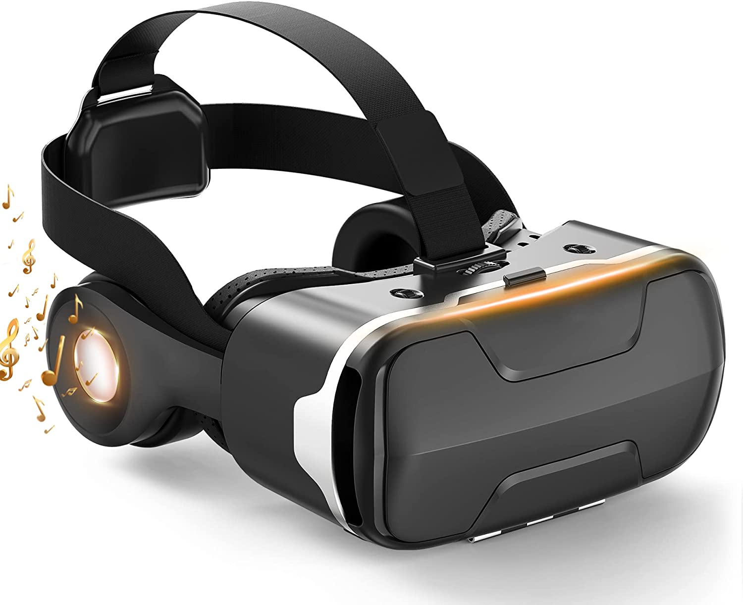 市場 2022年モデル型 VRゴーグル 3D VRメガネ120°視野角 スマホVR ブルーライトカットレンズ ヘッドホン付 VRヘッドセット  4.7〜6.5インチスマホ対応