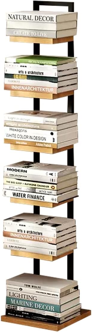 楽天市場】Fuwata 本棚 ブックタワー スリム 6段 大容量 幅30cm