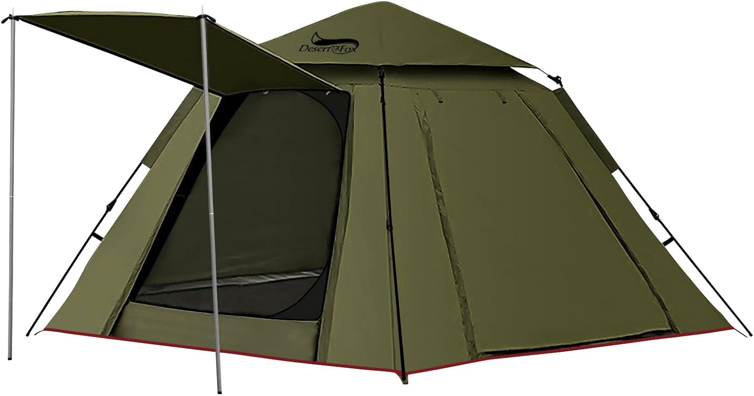 【数量限定】DesertFox テント ワンタッチ 3-4人用 4000mm耐水 Amazon.co.jp: DesertFox テント ワンタッチ 3-4人/4-6人用