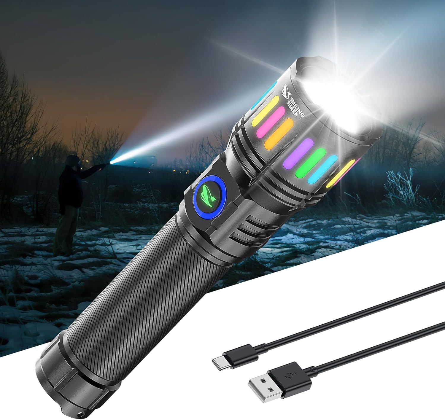 楽天市場】懐中電灯 led 強力 軍用 最強 Shadowhawk 超高輝度
