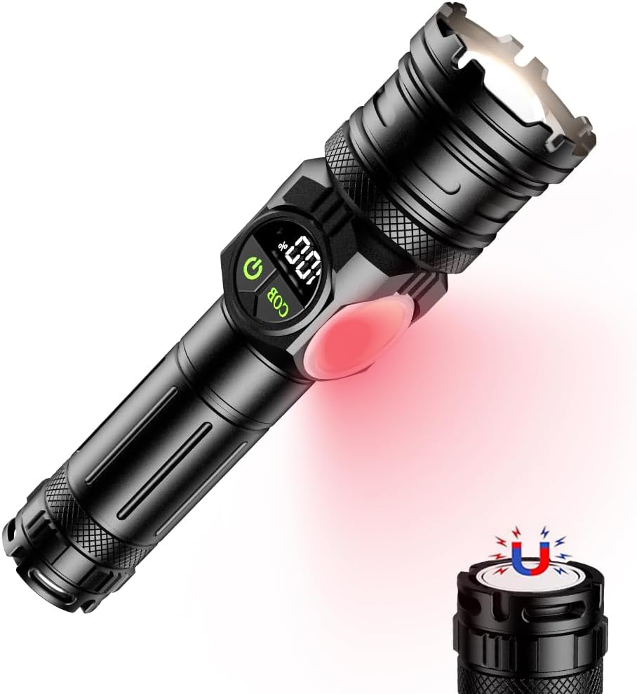 【楽天市場】懐中電灯 【2025新登場・3光源9モード・多機能COB】led 強力 軍用 最強 2-in-1キャンプ ランタンライト