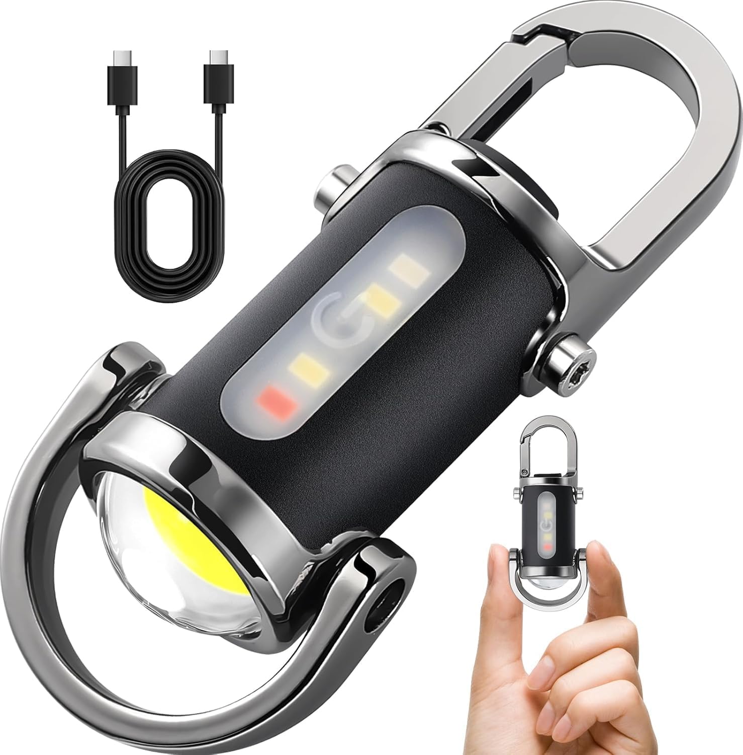 入荷待ち！ポータブルLED懐中電灯キーホルダー 災害対策 丸型 楽天市場】懐中電灯 小型 キーライト キーホルダーライト led 単