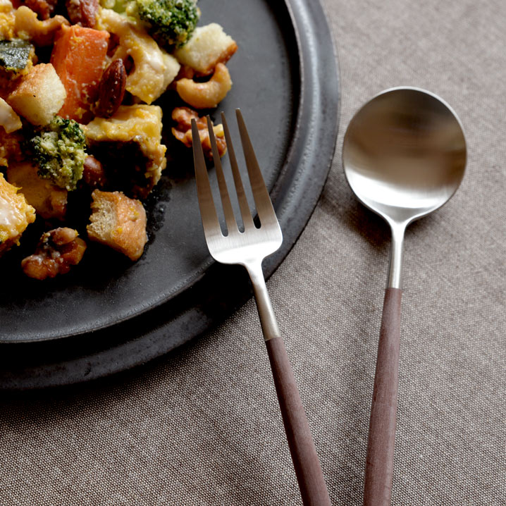 セール価格　正規品　クチポール　GOA　ブラウン＆シルバー　ディナー３種×各２ 楽天市場】□クチポール ゴア・ブラウン シルバー ディナー