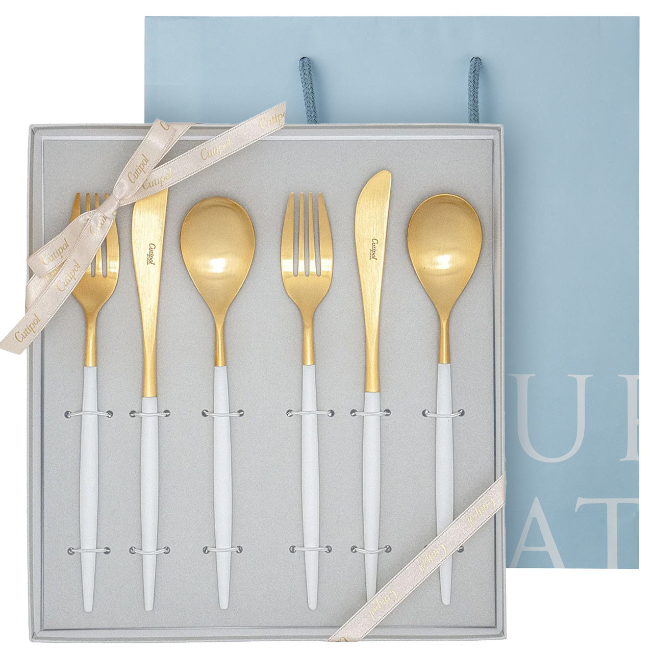 楽天市場】□クチポール ミオ・ホワイト ゴールド ディナーセット 3PCS